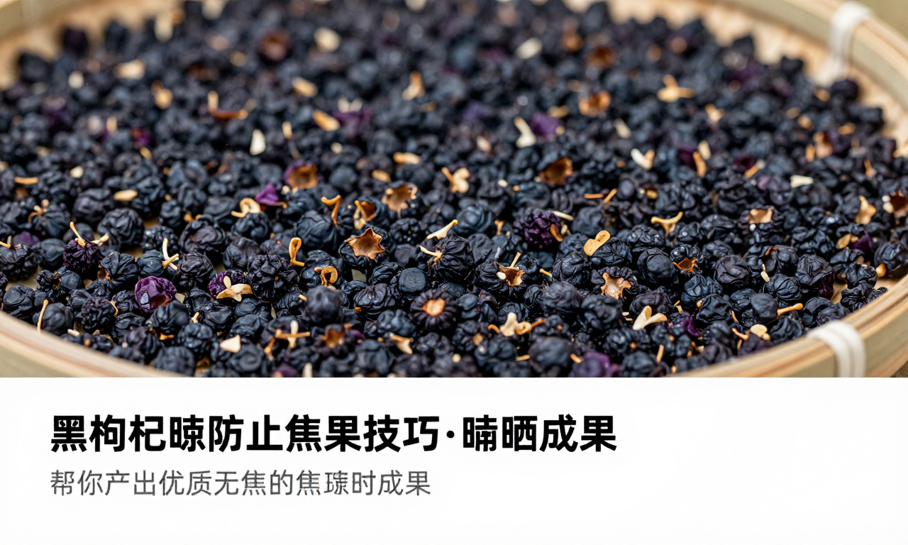 黑枸杞晾晒防止焦果技巧：干货科普帮你产出优质无焦果的晾晒成果