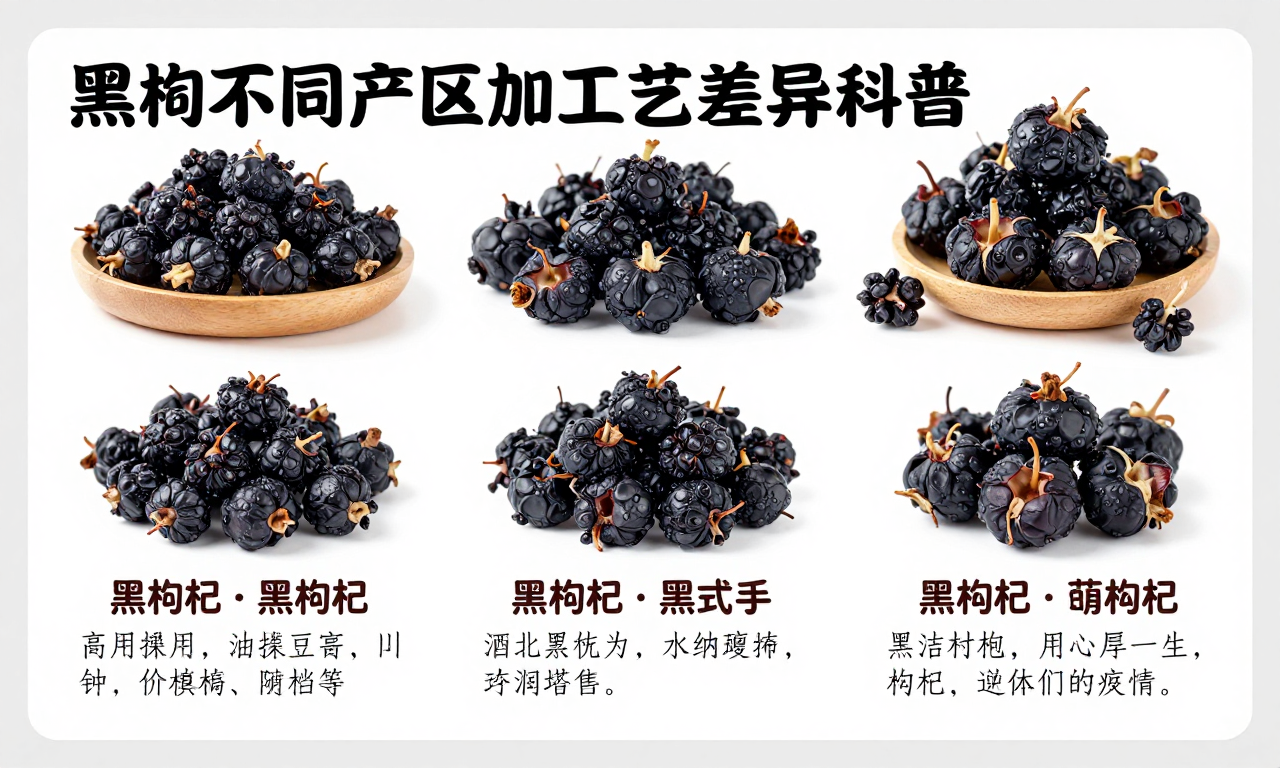 黑枸杞不同产区加工工艺差异科普 解读各地独特处理方式的作用