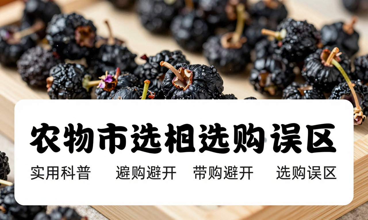 农贸市场黑枸杞选购注意 实用科普带你避开选购误区
