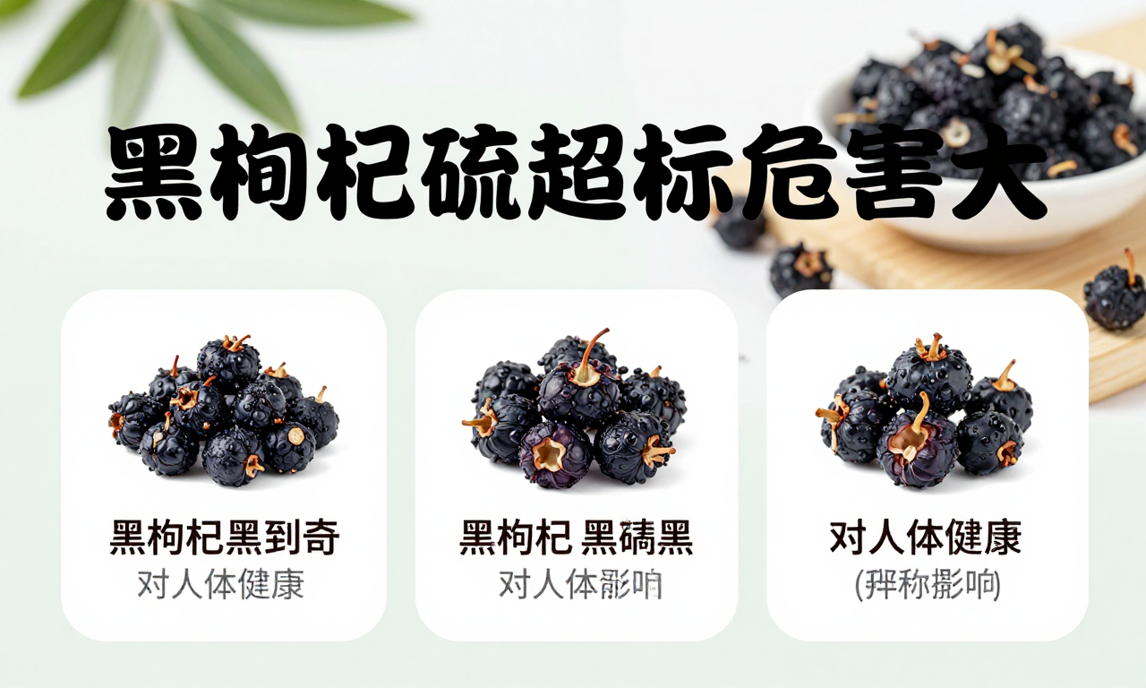 黑枸杞硫磺超标危害大 科普其对人体健康的具体影响及辨别方法