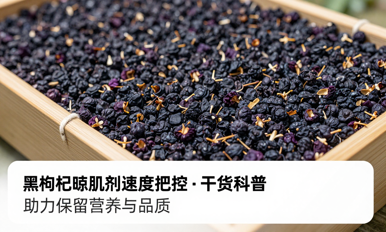 黑枸杞晾晒脱水速度把控 干货科普助力保留营养与品质