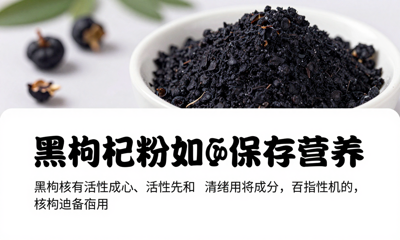 黑枸杞打粉如何保存营养 这份科学科普知识带你留住核心活性成分