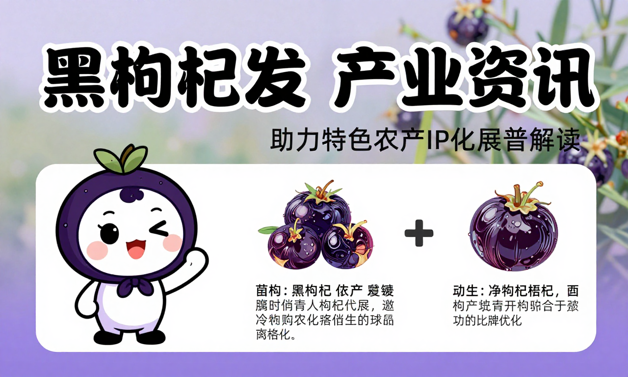 黑枸杞卡通IP品牌开发产业资讯 助力特色农产IP化发展的科普解读