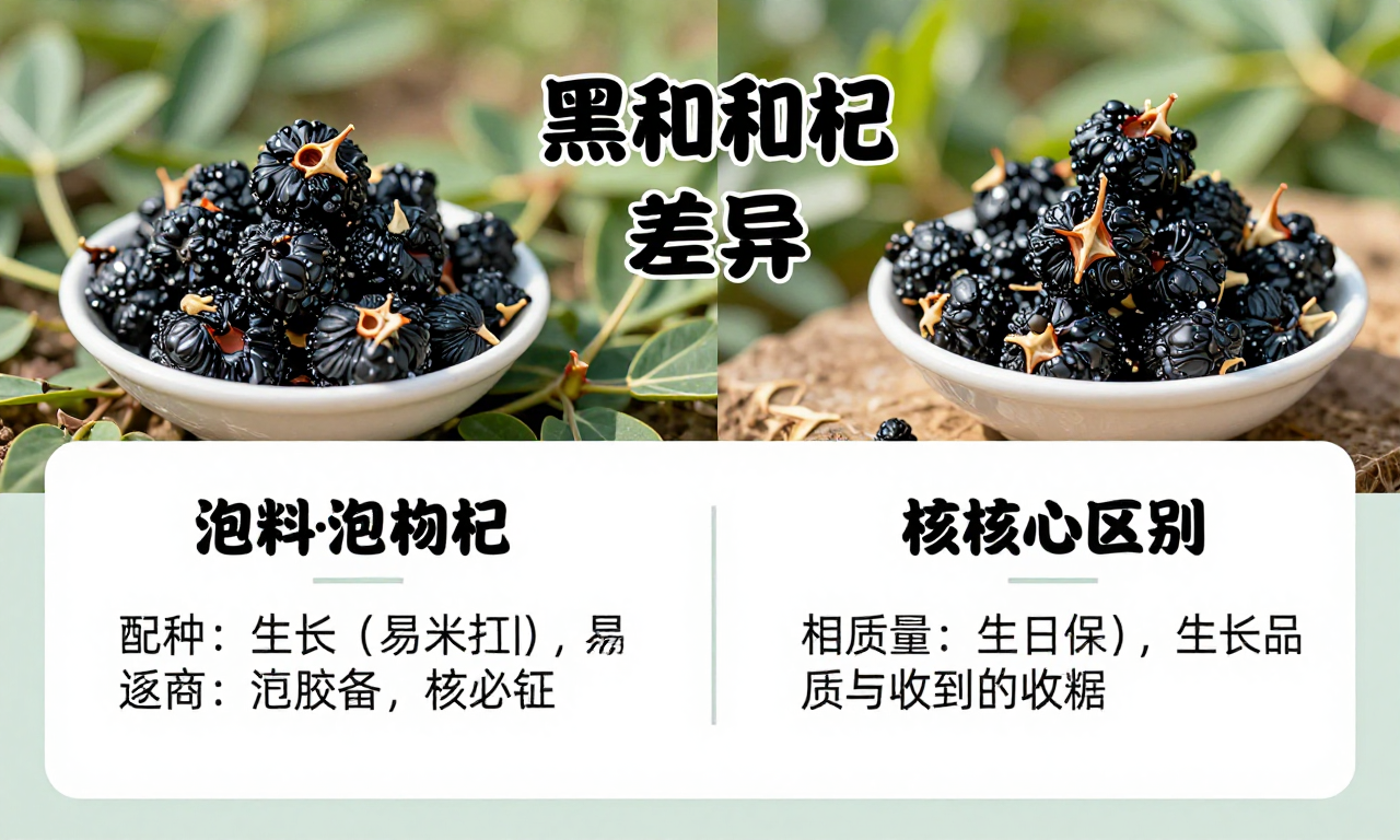 化肥种植黑枸杞差异 科普解析两者生长品质与收益的核心区别