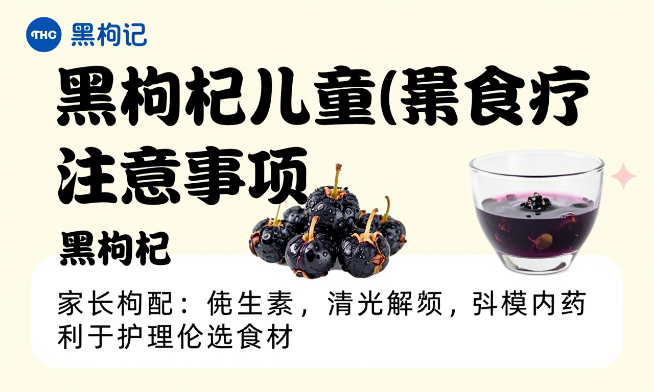 黑枸杞儿童食疗注意事项 家长需了解的科学护理要点科普