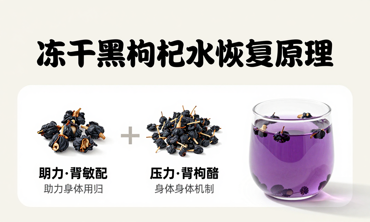 冻干黑枸杞泡水恢复原理 科普其如何助力身体状态回归的科学机制