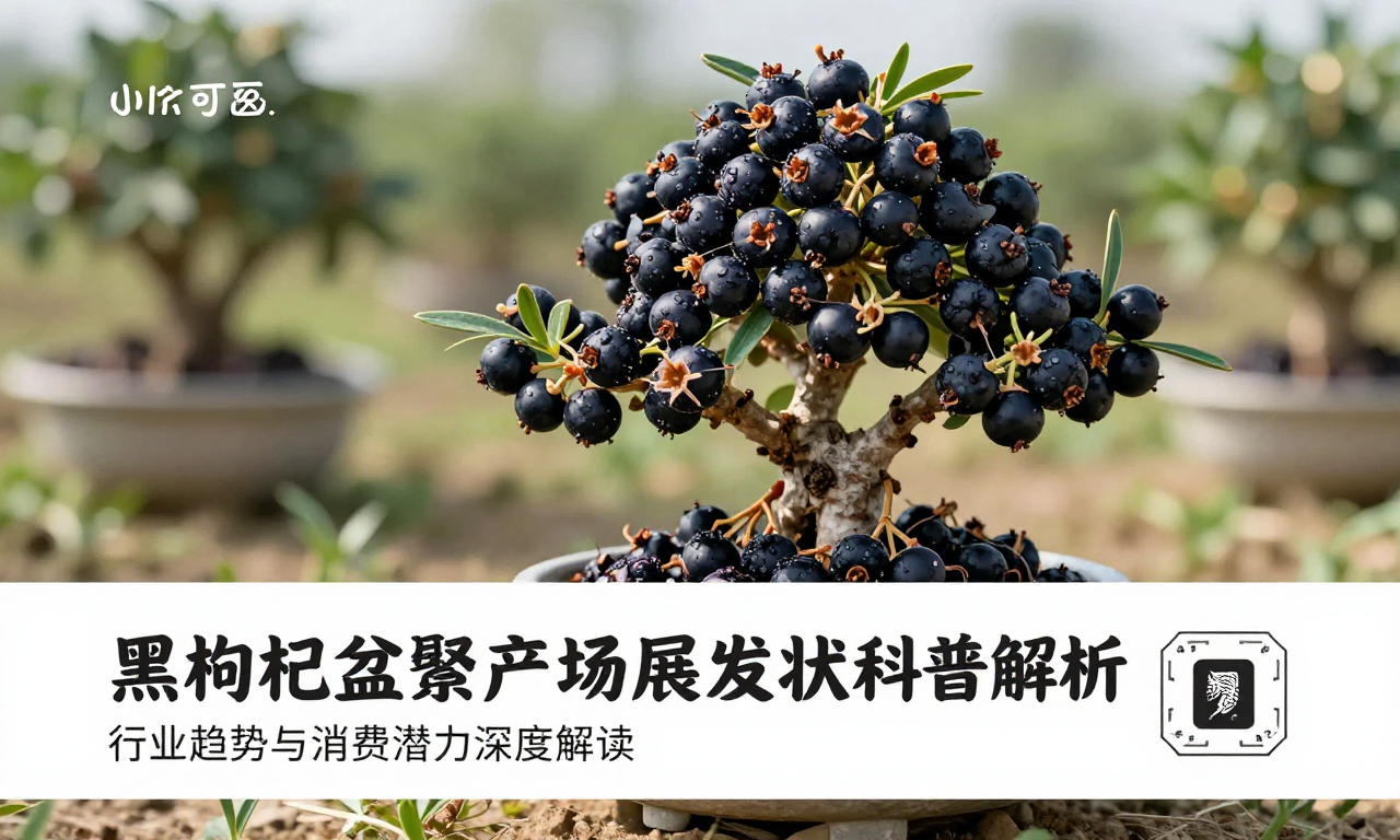 黑枸杞盆景产业市场发展现状科普解析 行业趋势与消费潜力深度解读