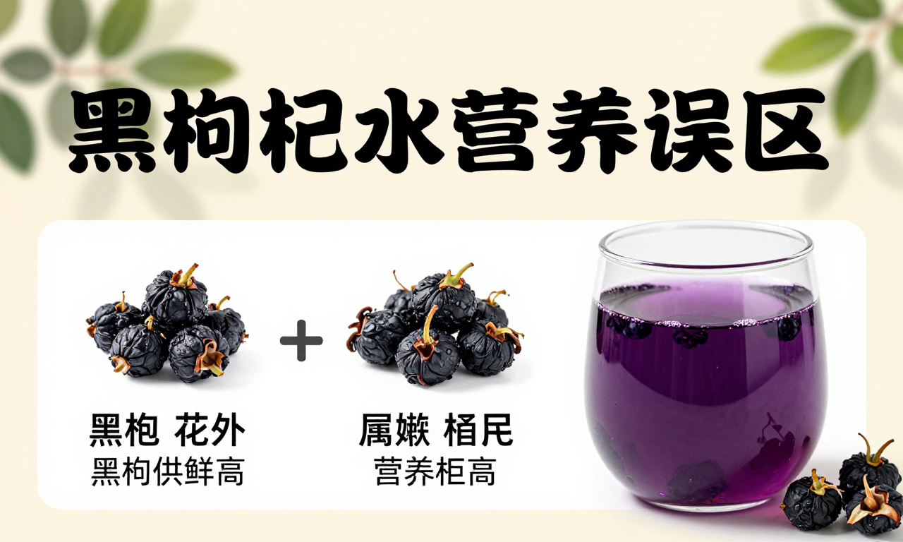黑枸杞泡水颜色越深营养越高吗 一文带你拆解关于黑枸杞泡水的营养误区