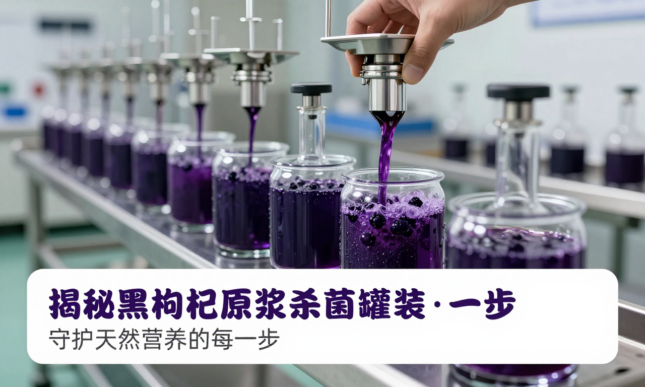 揭秘黑枸杞原浆杀菌灌装流程 守护天然营养的每一步