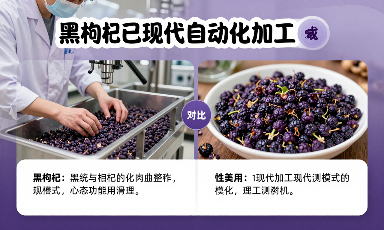 黑枸杞现代自动化加工对比：传统与现代加工模式的差异科普