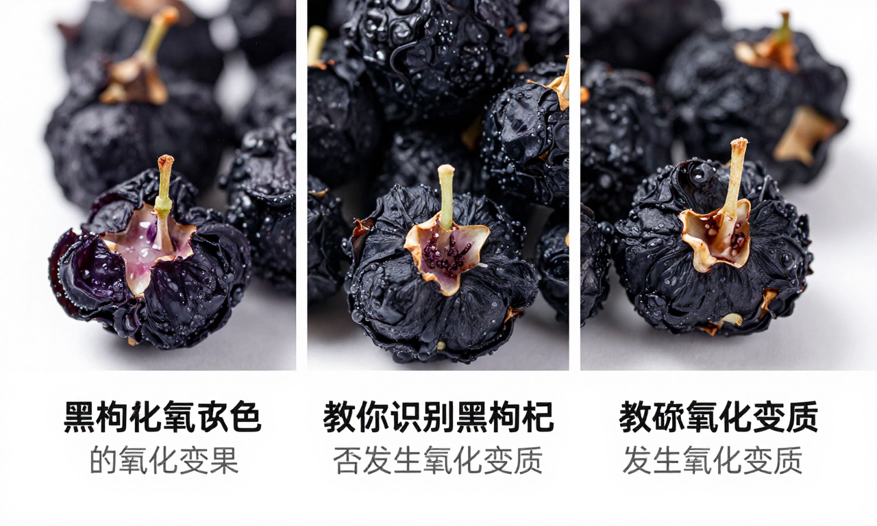 黑枸杞氧化变色辨别：教你准确识别黑枸杞是否发生氧化变质