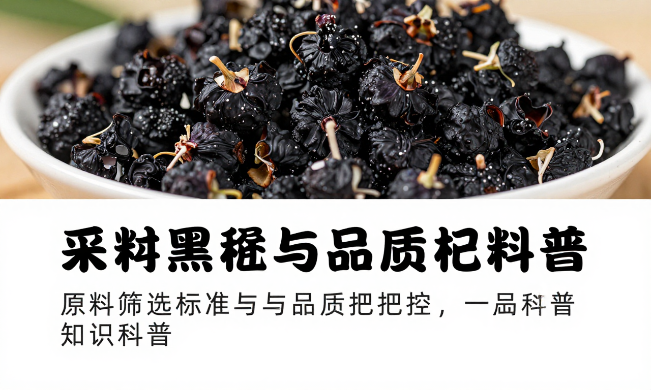 食品企业采购黑枸杞原料资讯：原料筛选标准与品质把控知识科普