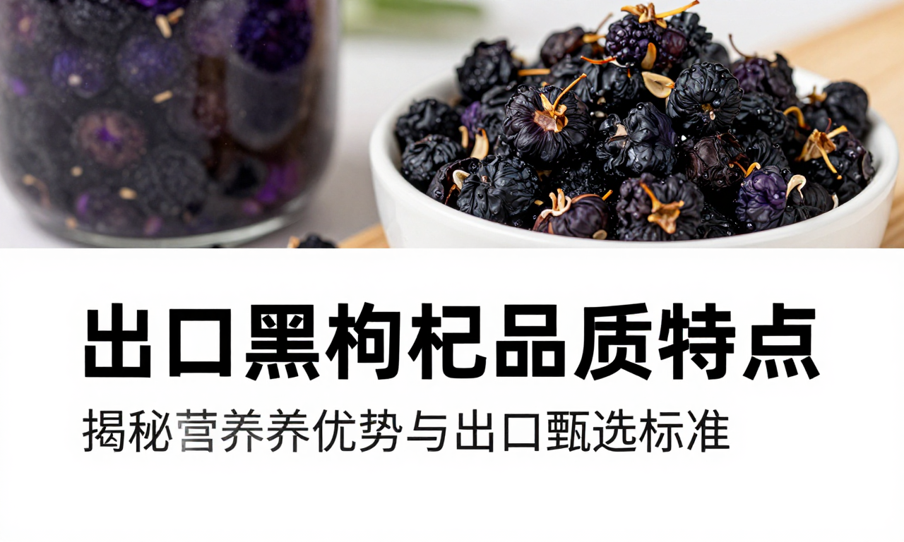 出口黑枸杞品质特点 揭秘其营养优势与出口甄选标准