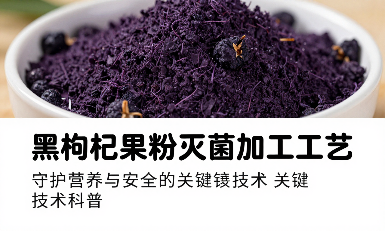黑枸杞果粉灭菌加工工艺：守护营养与安全的关键技术科普