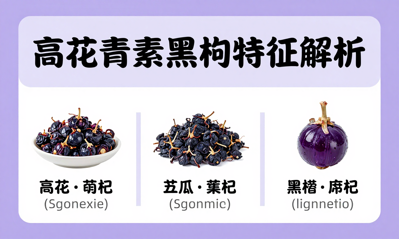 高花青素黑枸杞特征解析 这份科普带你读懂它的独特价值