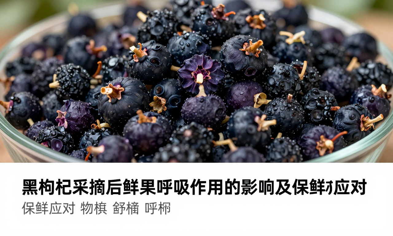 黑枸杞采摘后鲜果呼吸作用的影响及保鲜应对科普