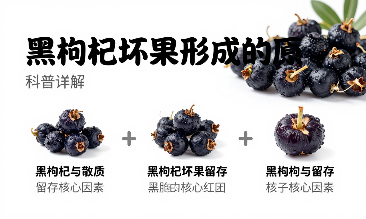 黑枸杞坏果形成的原因 科普详解影响黑枸杞品质与留存的核心因素