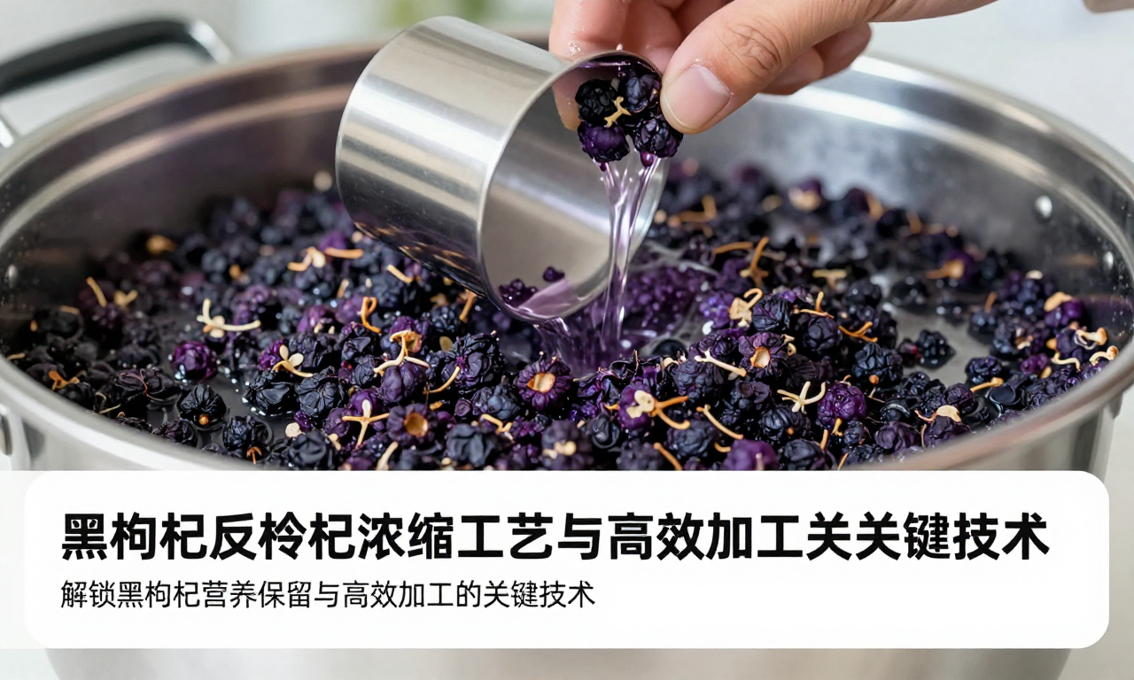 黑枸杞加工反渗透浓缩工艺：解锁黑枸杞营养保留与高效加工的关键技术