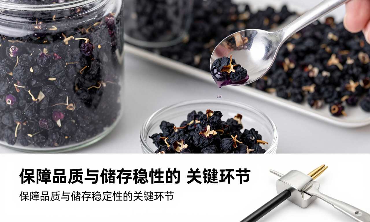 黑枸杞干果水分检测工艺：保障品质与储存稳定性的关键环节