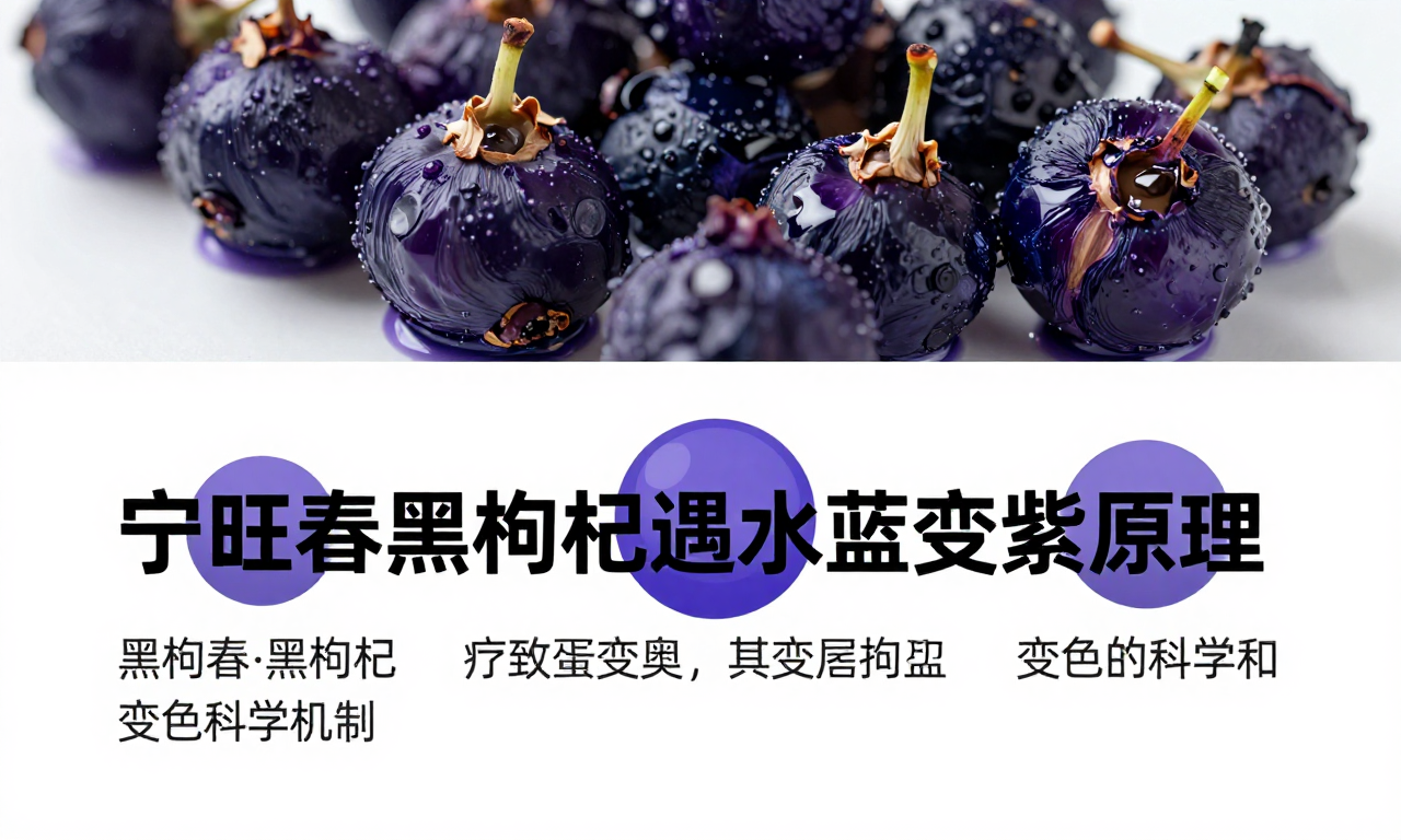 宁旺春黑枸杞遇水变蓝变紫原理 科普揭秘其变色的科学机制