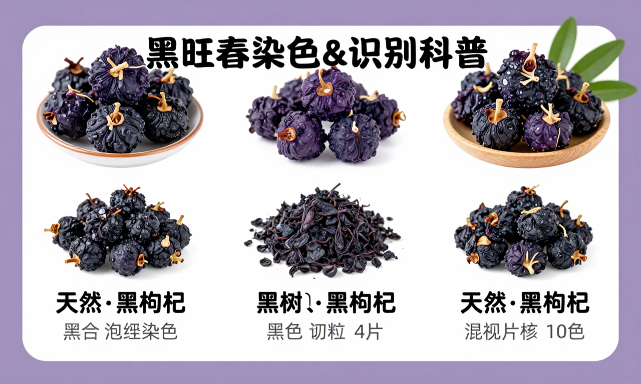 宁旺春黑枸杞染色识别方法科普 教你轻松辨别天然与染色黑枸杞