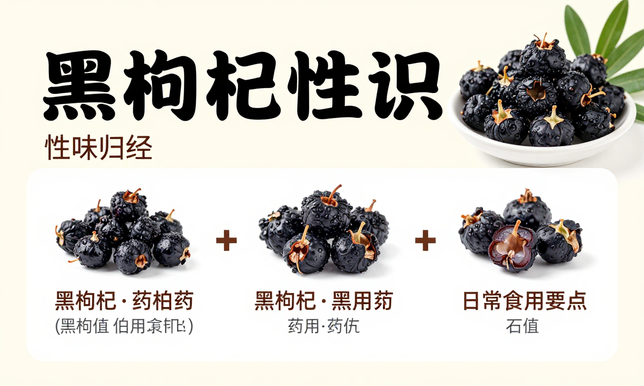 黑枸杞的性味归经介绍 科学解析其药用价值与日常食用要点