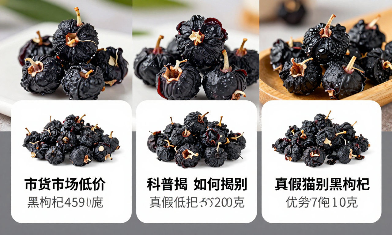 批发市场低价黑枸杞猫腻 科普揭秘如何甄别真假优劣黑枸杞