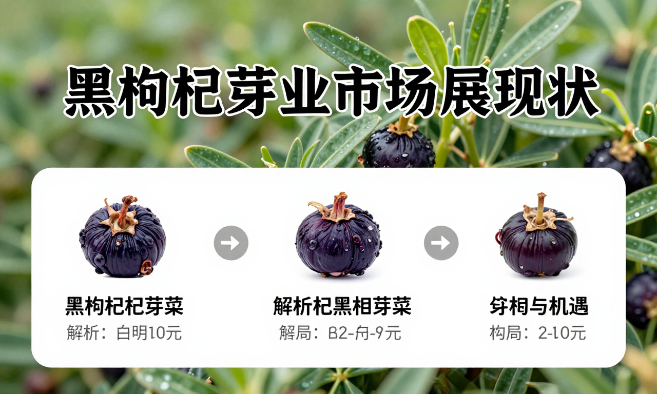 黑枸杞芽菜产业市场发展现状科普 解析行业当前格局与机遇