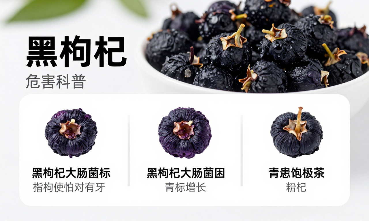 黑枸杞大肠菌群超标危害科普 了解这类超标的具体健康风险