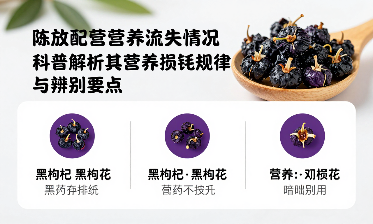 陈放多年黑枸杞营养流失情况 科普解析其营养损耗规律与辨别要点