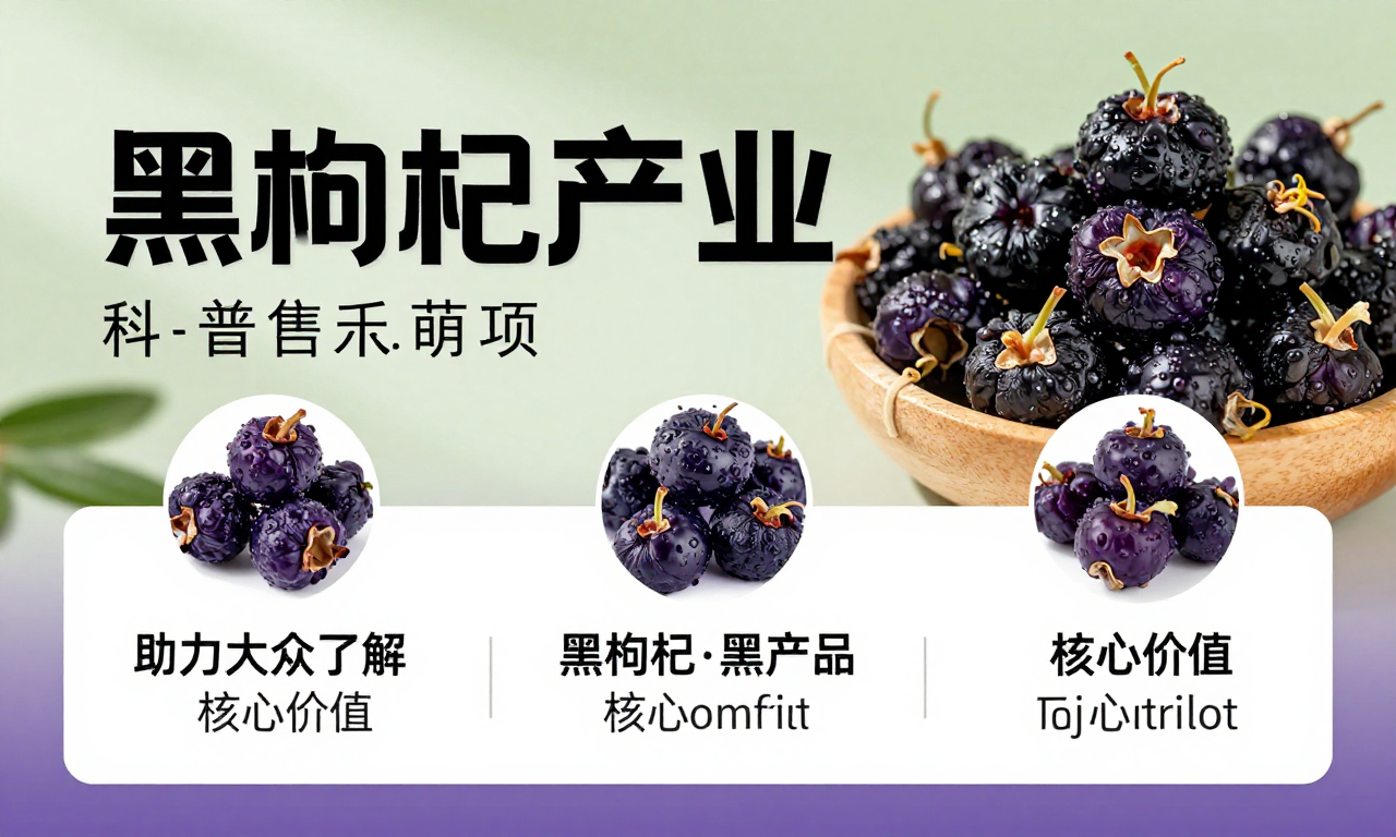 黑枸杞产业科普宣传项目资讯 助力大众了解黑枸杞产业核心价值