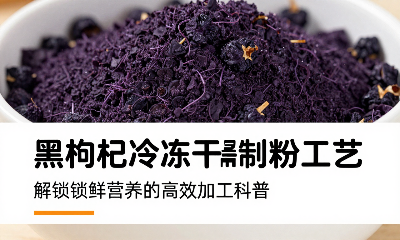 黑枸杞加工冷冻干燥制粉工艺：解锁锁鲜营养的高效加工科普
