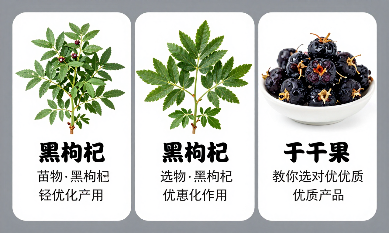 黑枸杞苗木和干果区别选购 科普指南教你选对优质产品