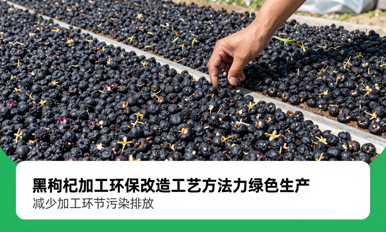 黑枸杞加工环保改造工艺方法助力绿色生产 减少加工环节污染排放