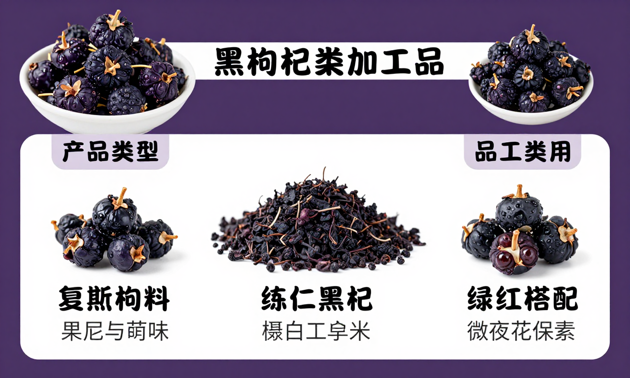 黑枸杞深加工产品品类新增资讯：带你了解新兴的深加工产品类型