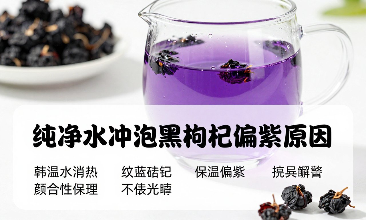 纯净水冲泡黑枸杞颜色偏紫原因 知识科普带你了解背后的科学原理