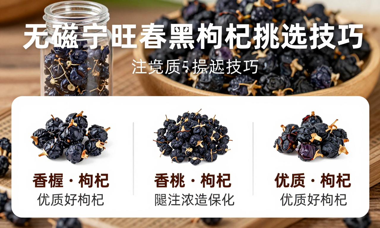 无硫宁旺春黑枸杞挑选技巧 掌握这些干货轻松选到优质好枸杞