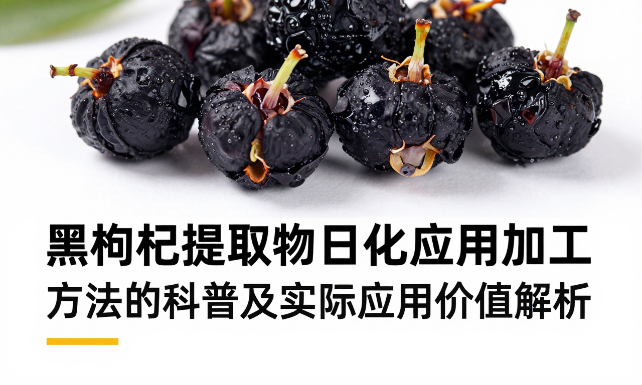 黑枸杞提取物日化应用加工方法的科普及实际应用价值解析