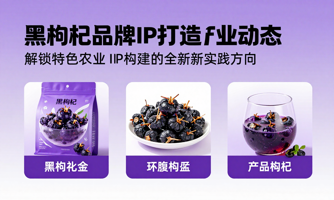黑枸杞品牌IP打造产业动态：解锁特色农业IP构建的全新实践方向