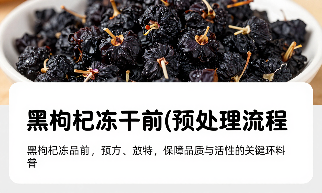 黑枸杞冻干前预处理流程：保障品质与活性的关键环节科普