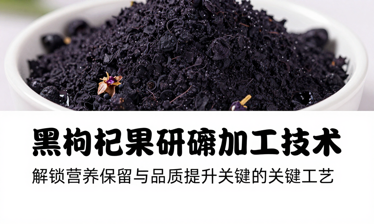 黑枸杞果粉研磨加工技术：解锁营养保留与品质提升的关键工艺