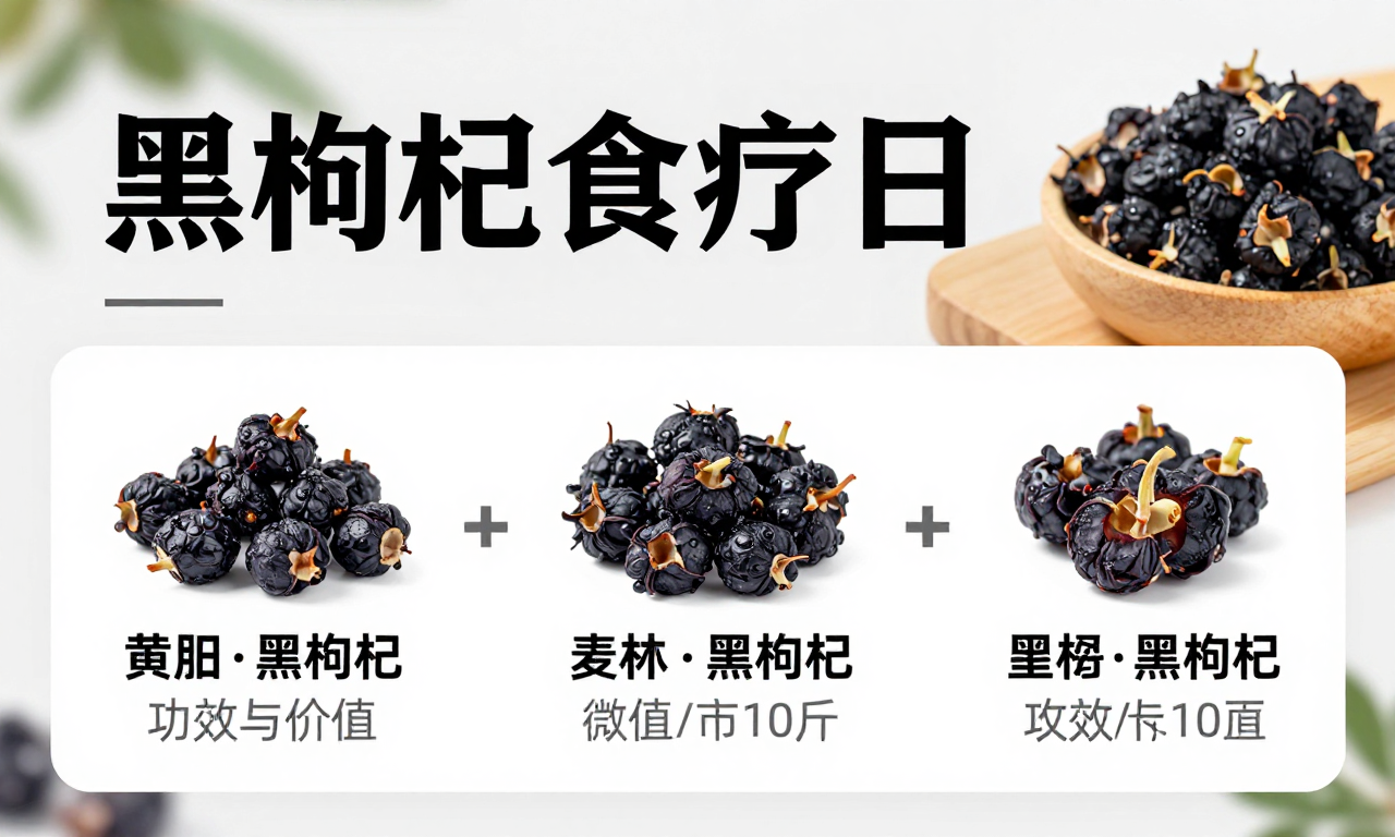 黑枸杞食疗作用科普 一文带你了解黑枸杞的实用食疗功效与价值