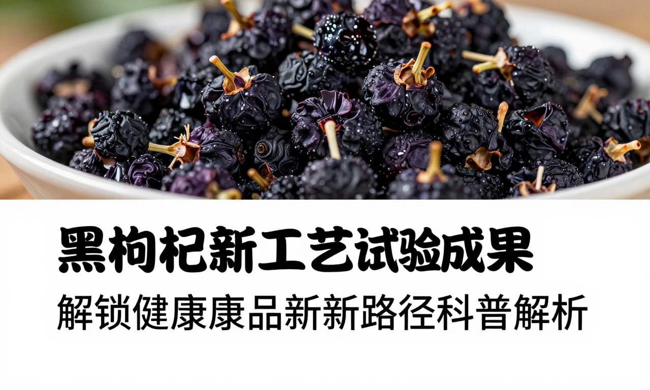 黑枸杞加工新工艺试验成果：解锁健康食品新路径的科普解析