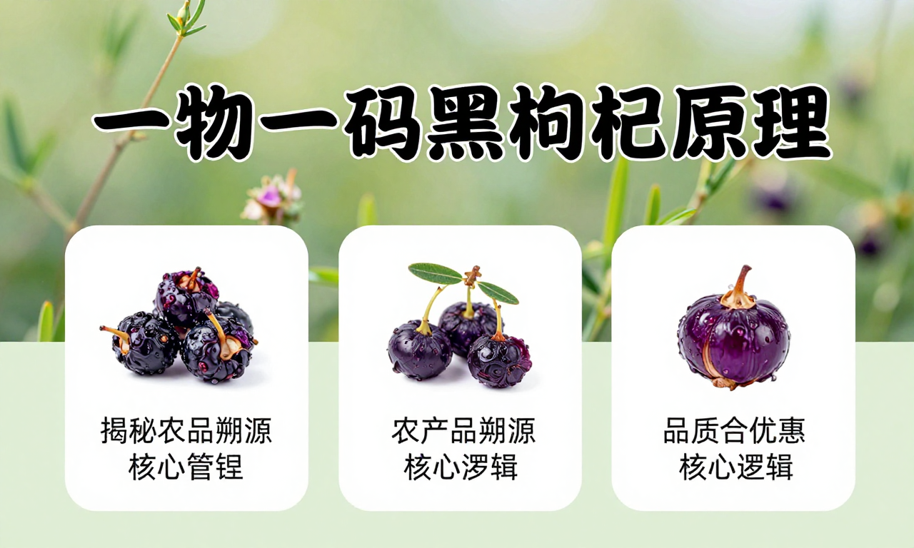 一物一码黑枸杞原理：揭秘农产品溯源与品质管控的核心逻辑