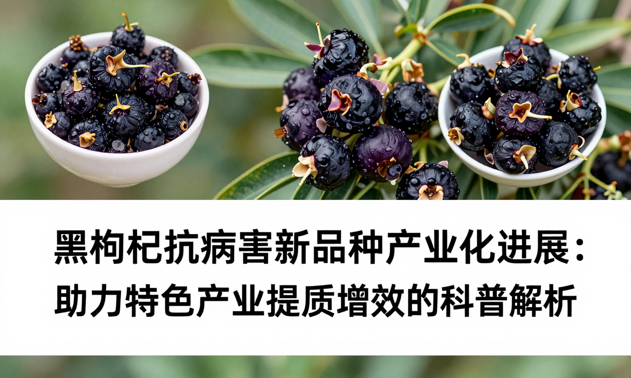 黑枸杞抗病害新品种产业化进展：助力特色产业提质增效的科普解析