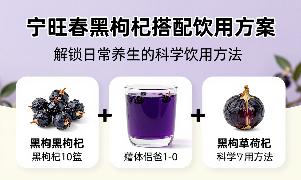 宁旺春黑枸杞搭配饮用方案 解锁日常养生的科学饮用方法