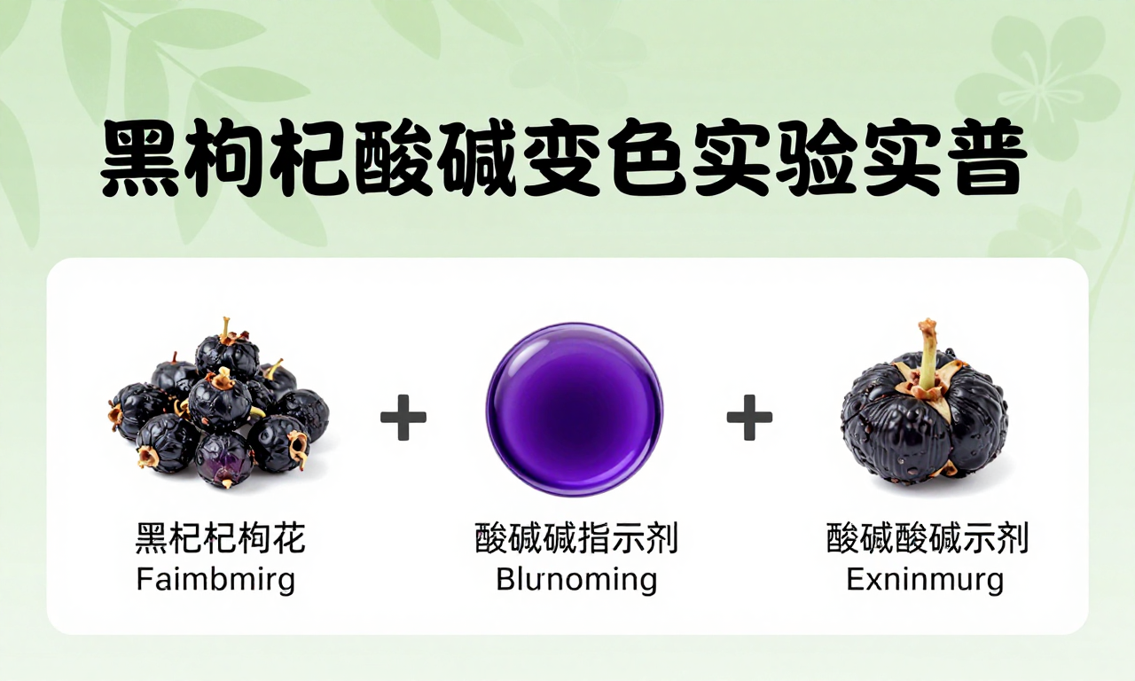黑枸杞酸碱变色简易实验科普：带你了解有趣的自然酸碱指示剂原理