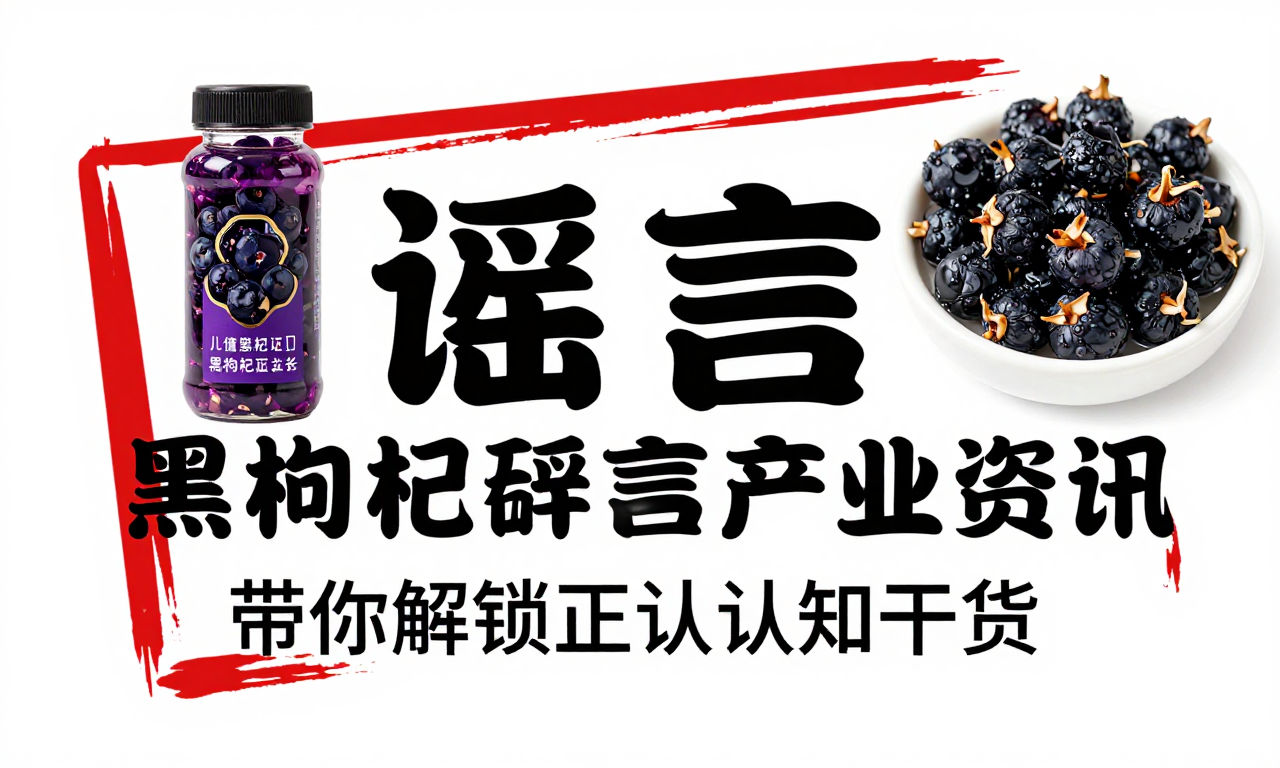 黑枸杞行业谣言辟谣产业资讯 带你解锁正确认知干货