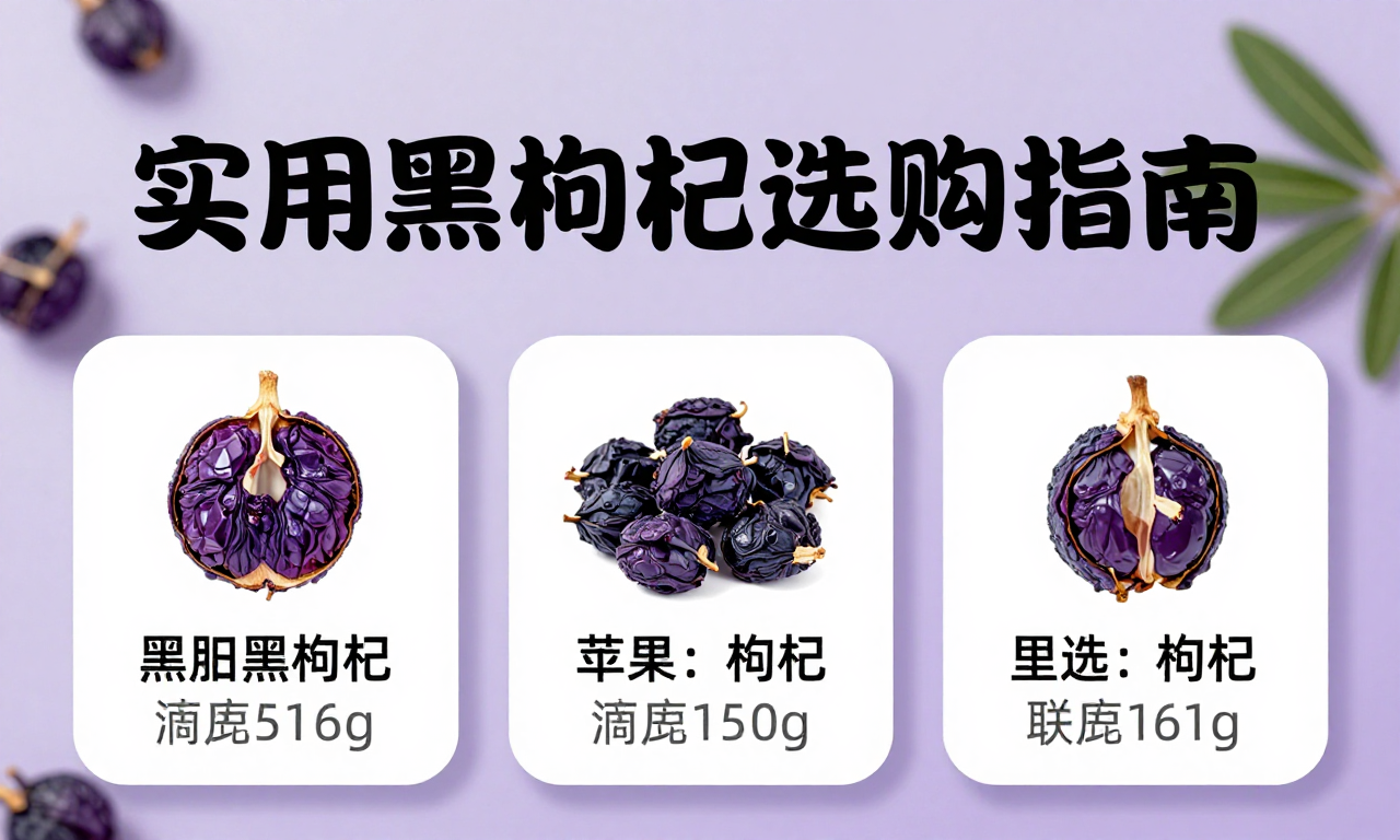 熬夜人群必看 实用黑枸杞选购方法科普指南