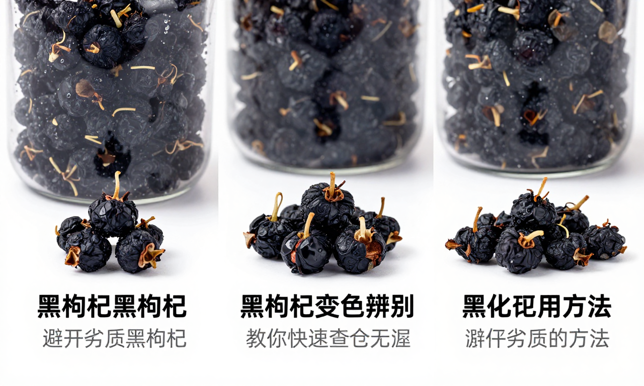 黑枸杞氧化变色辨别：教你快速掌握实用方法避开劣质黑枸杞